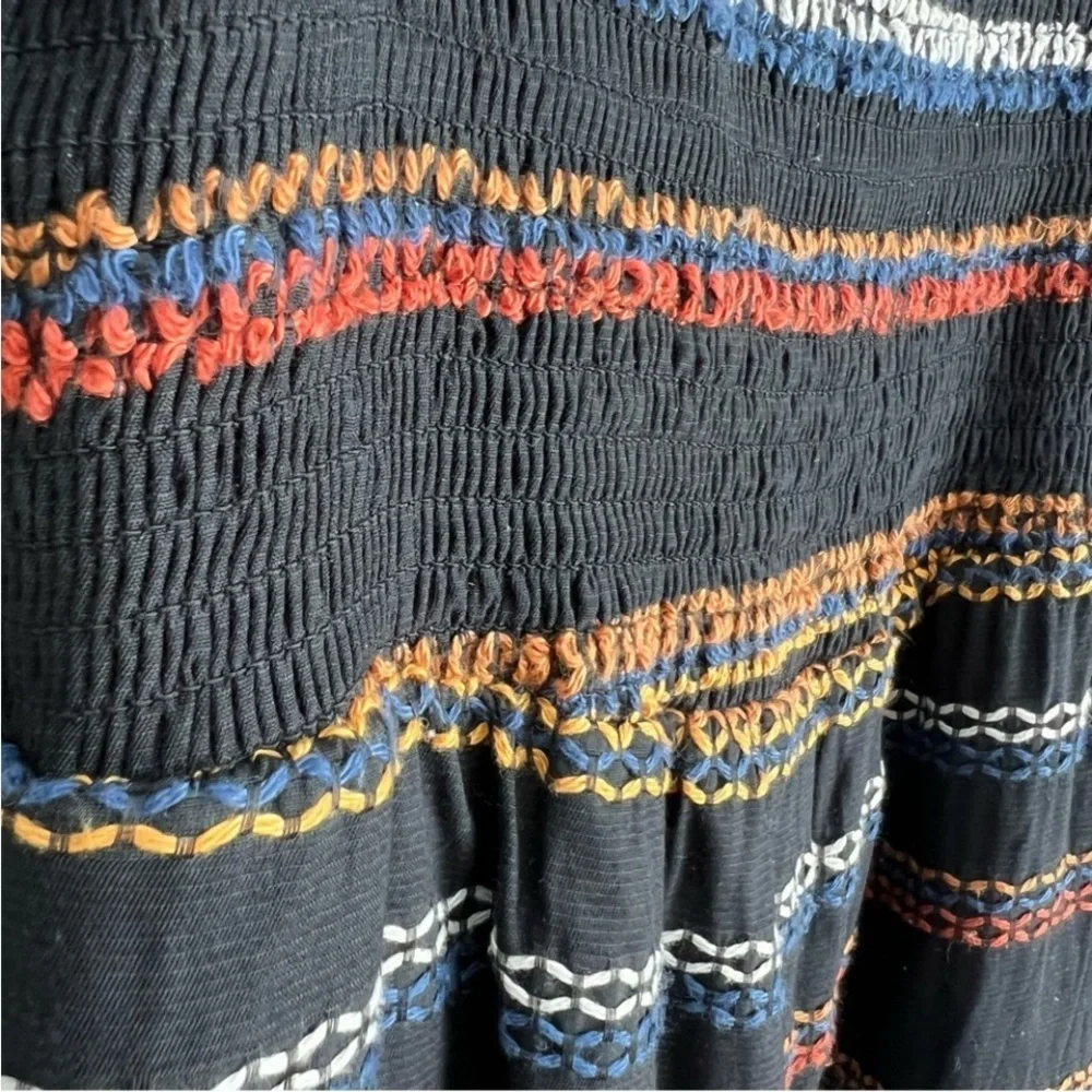 Anthropologie Hutch Sunset Embroidered
Jumpsuit Outfit Puff Sleeve Boho - Picture 3 of 8